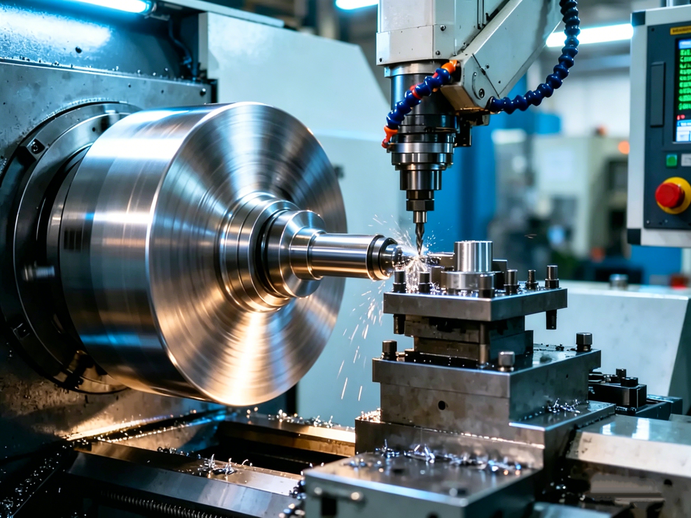 CNC machining at Yongtao factory